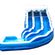 19' Double Lane Curved Inflatable Water Slide