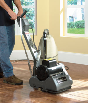 Renting a sales hardwood floor sander